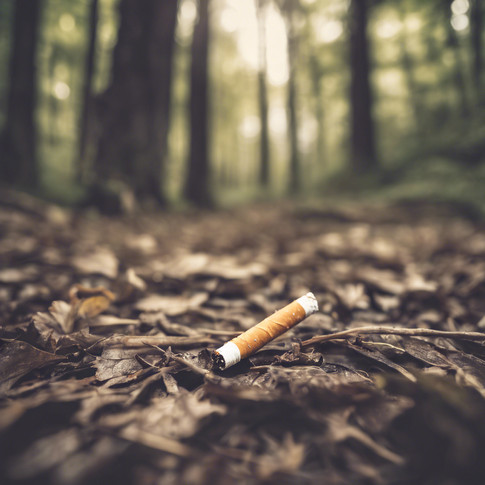 discarded cigarette